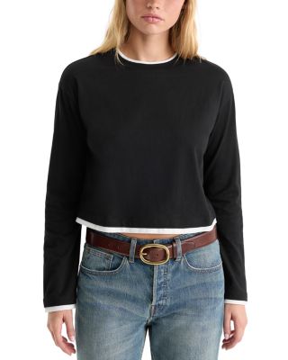 Cropped Layered Look Top