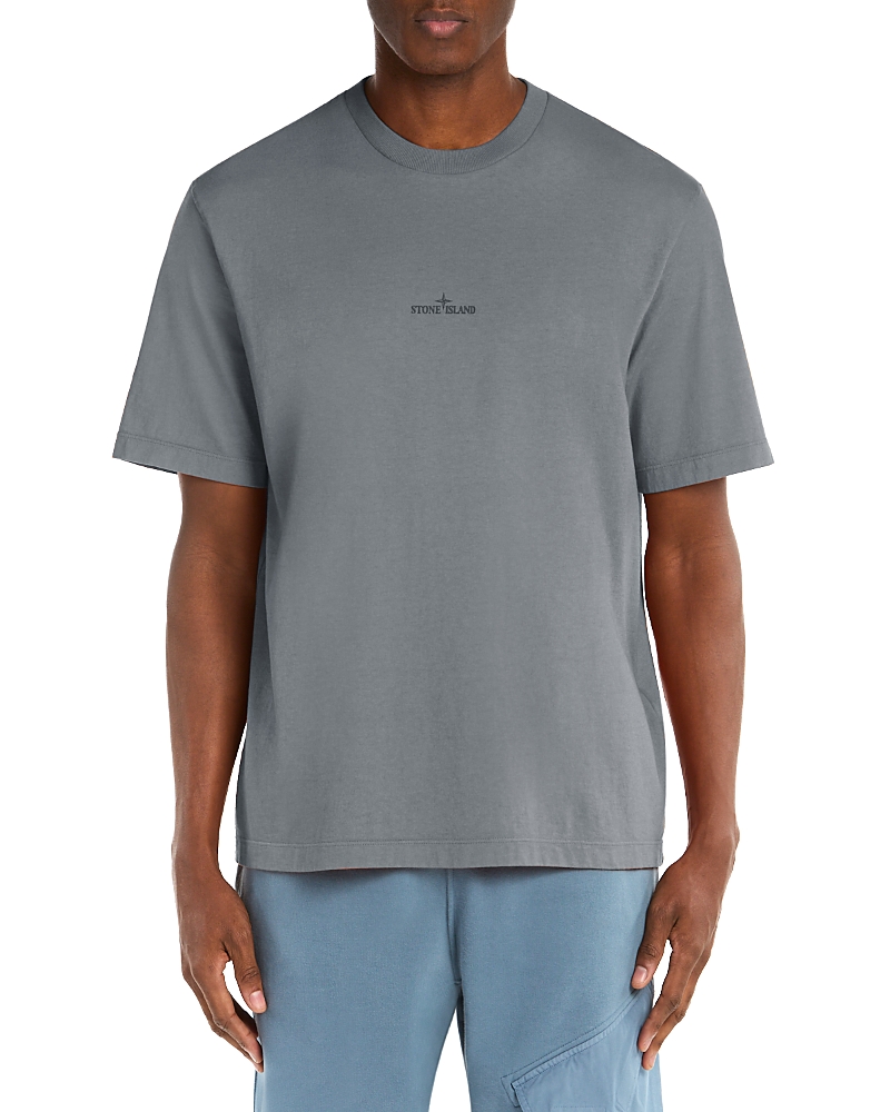 Stone Island Logo Compass Graphic Cotton T-Shirt