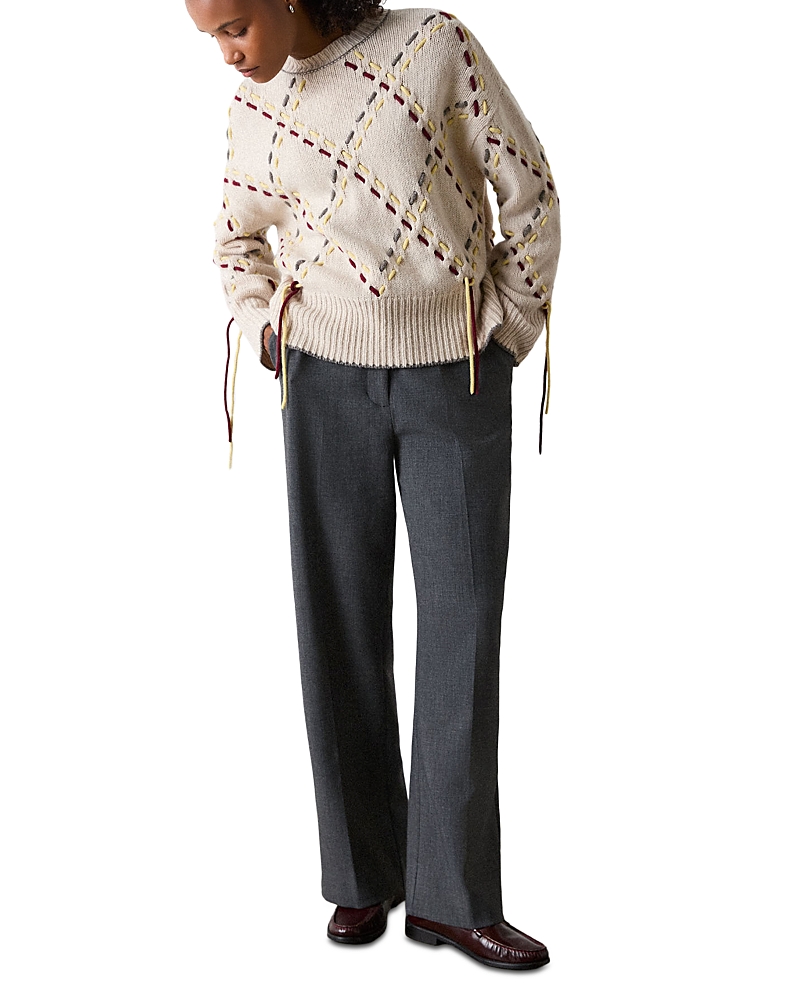 Whistles High Rise Straight Leg Pants