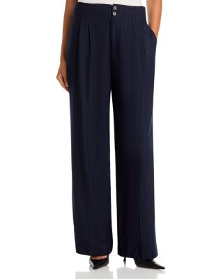 High Rise Pleated Wide Leg Pants - Exclusive