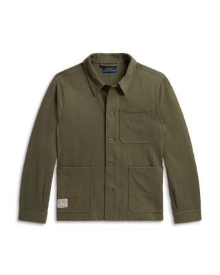 Boys' Knit Herringbone Utility Jacket - Big Kid