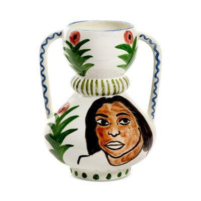 Shurleey Mamey Santiago De Borja Hand Painted Vase