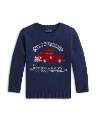 Boys' Polo Sportsman Cotton Sweater - Little Kid