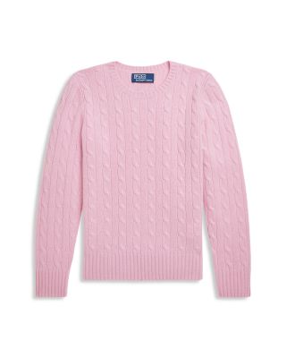 Boys' The Iconic Cable Knit Cashmere Sweater - Big Kid