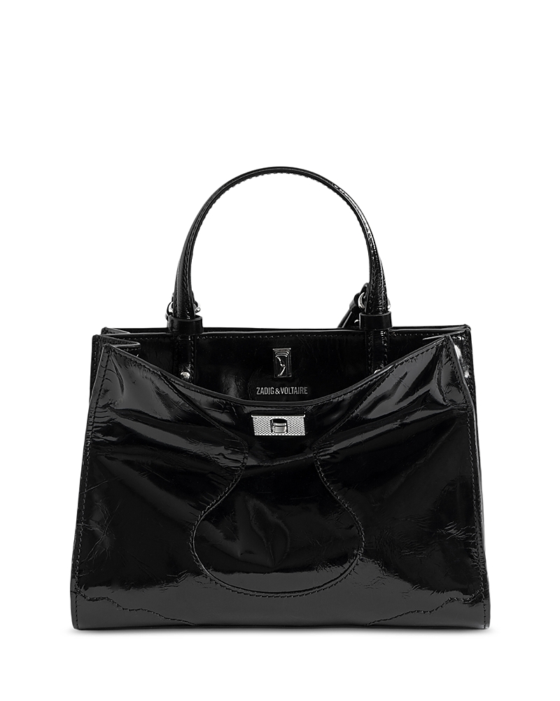 Zadig & Voltaire Jack Mini Vintage Patent Leather Top Handle Bag
