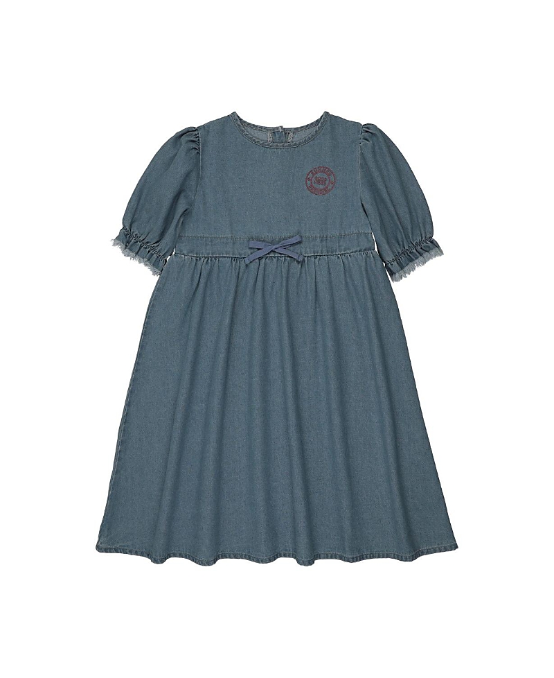 Pouf Girls' Denim 3/4 Sleeve Dress - Little Kid, Big Kid
