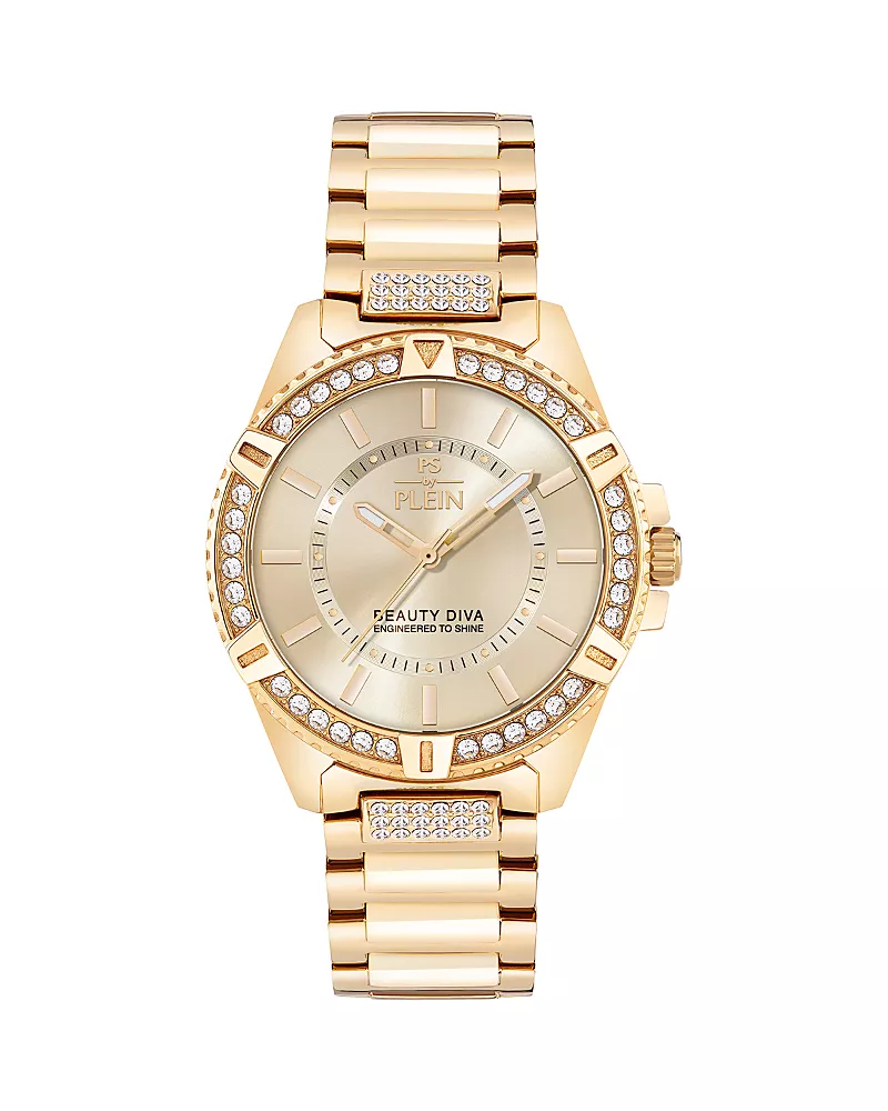 Plein Sport Beauty Diva Crystal Watch, 40mm