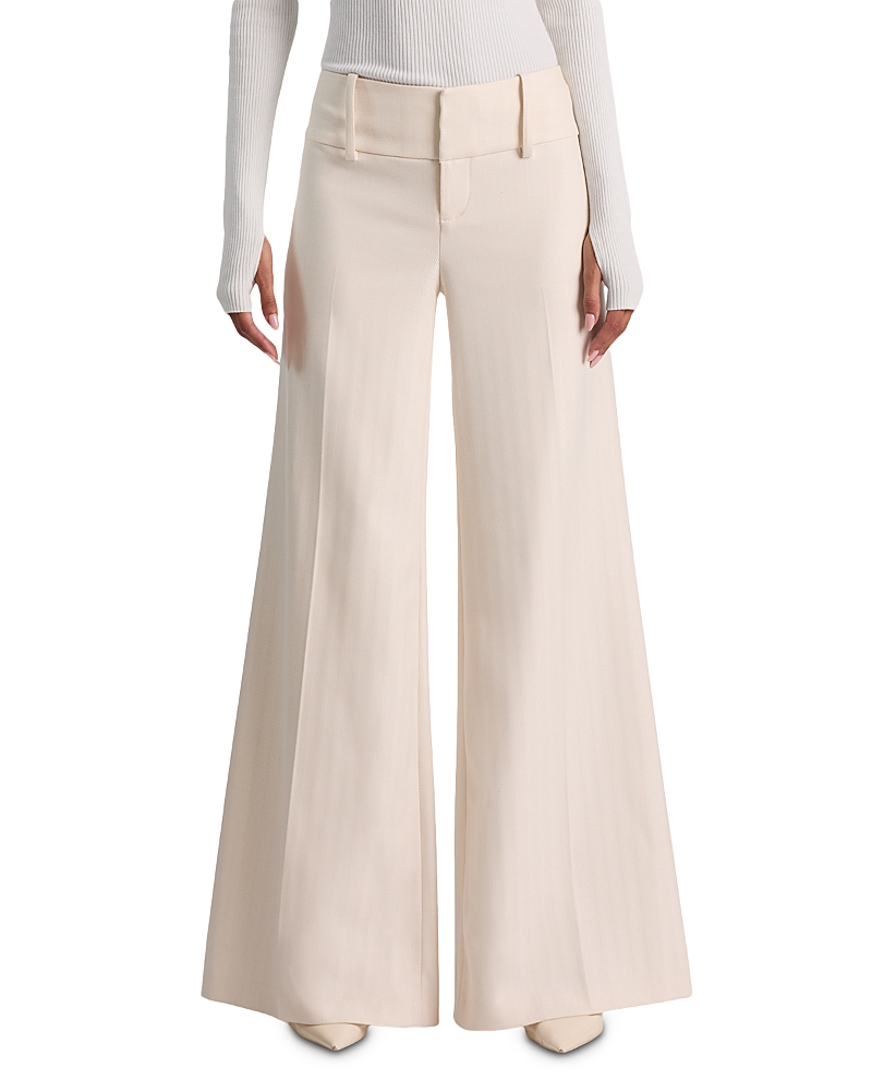 Alice and Olivia Olivia Low Rise Wide Leg Flare Pants
