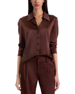 Willa 70s Collar Placket Top
