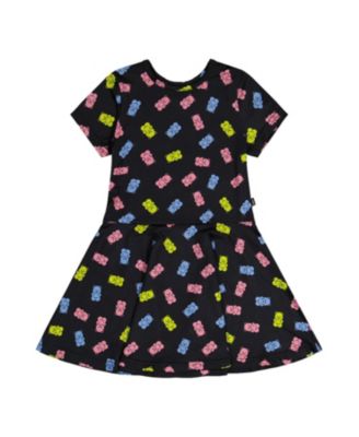  Girls' Gummy Bears Short Sleeve Drop Waist Dress - Little Kid