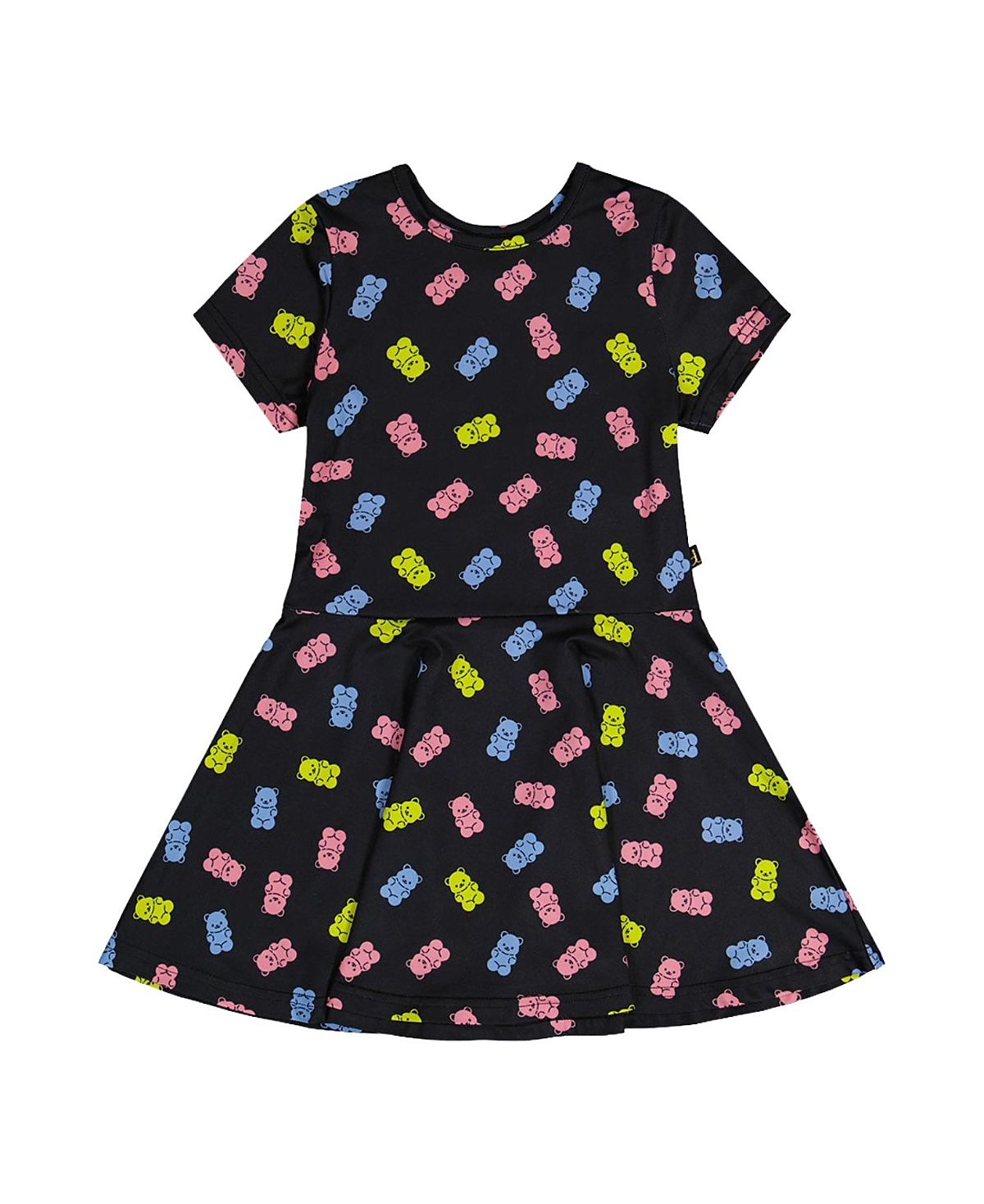 Deux par Deux Girls' Gummy Bears Short Sleeve Drop Waist Dress - Little Kid