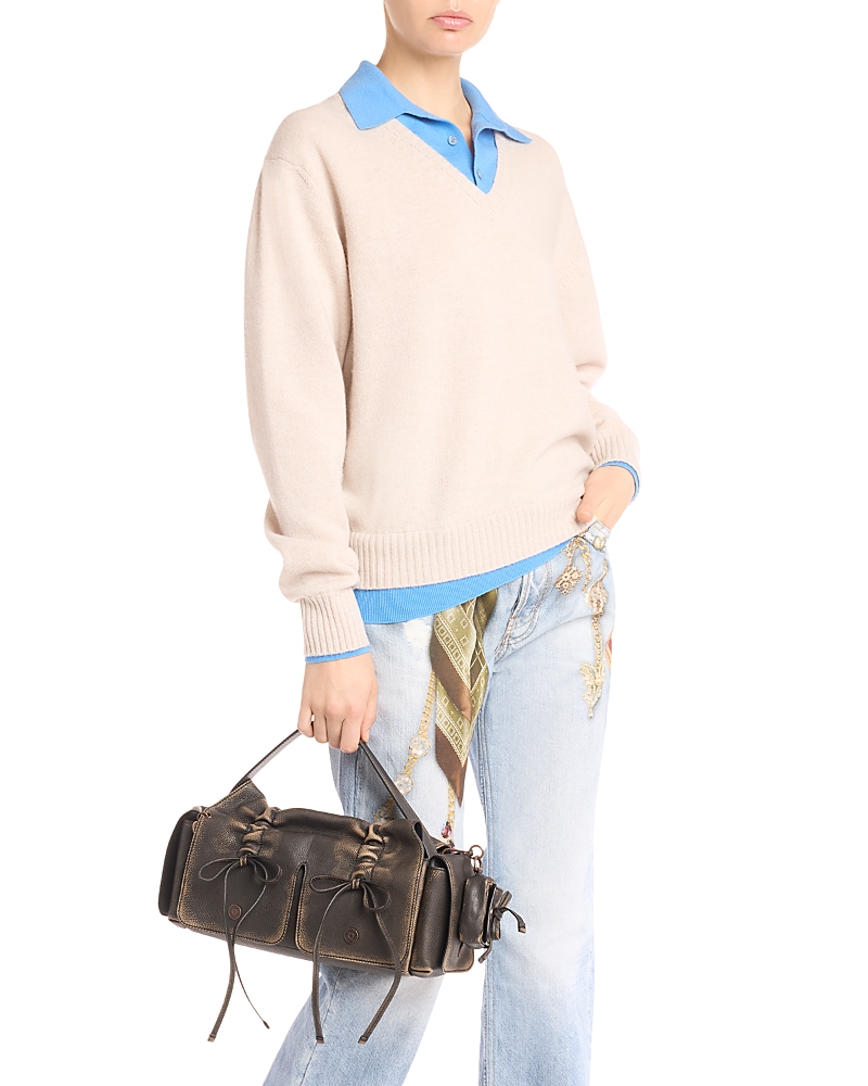 Acne Studios Layered Look Wool Sweater