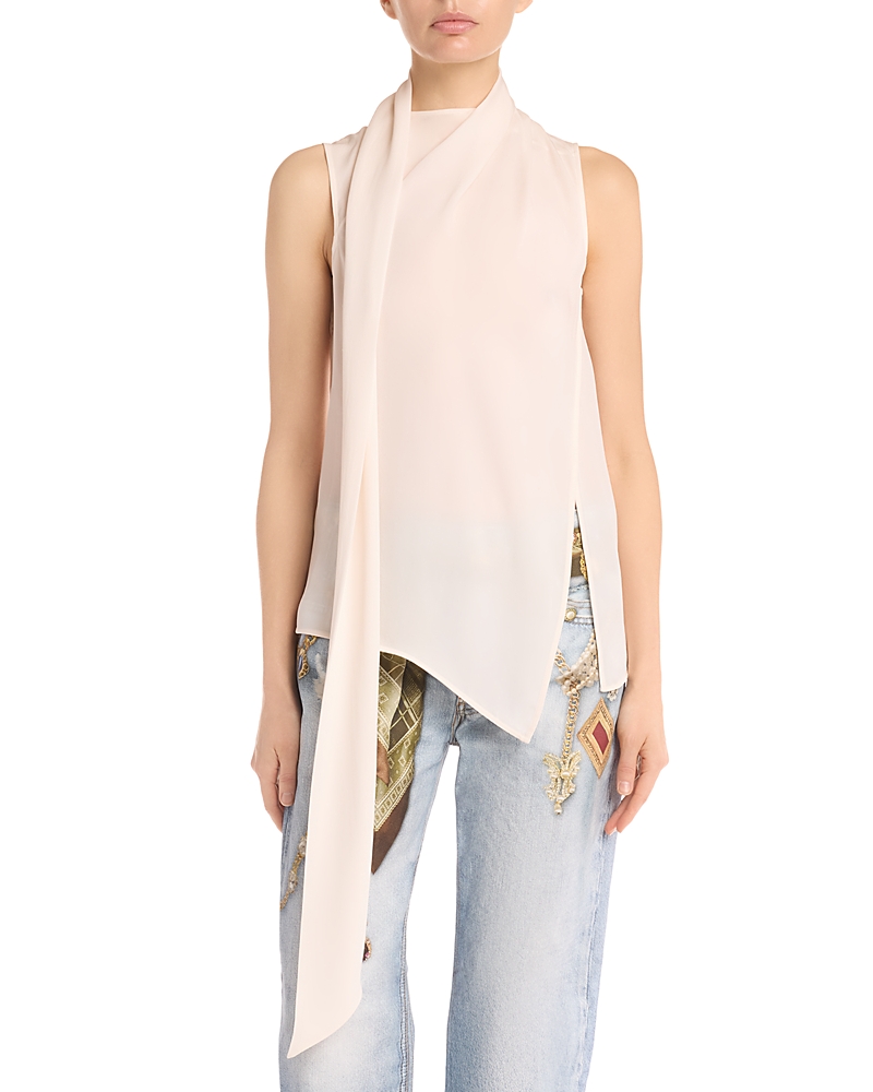 Acne Studios Silk Sleeveless Sash Top