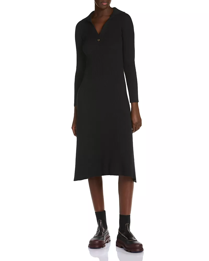 Moncler Ribbed Sweater Dress