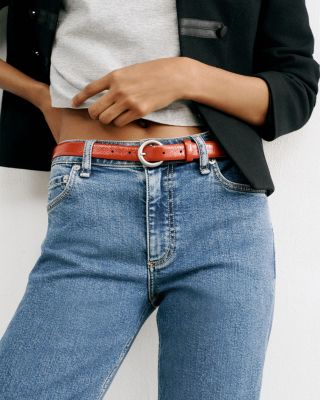 Sutton Mid Rise Slim Straight Cigarette Jeans in Montreal - thumbnail 5