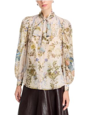 Beau Tie Neck Long Sleeve Blouse