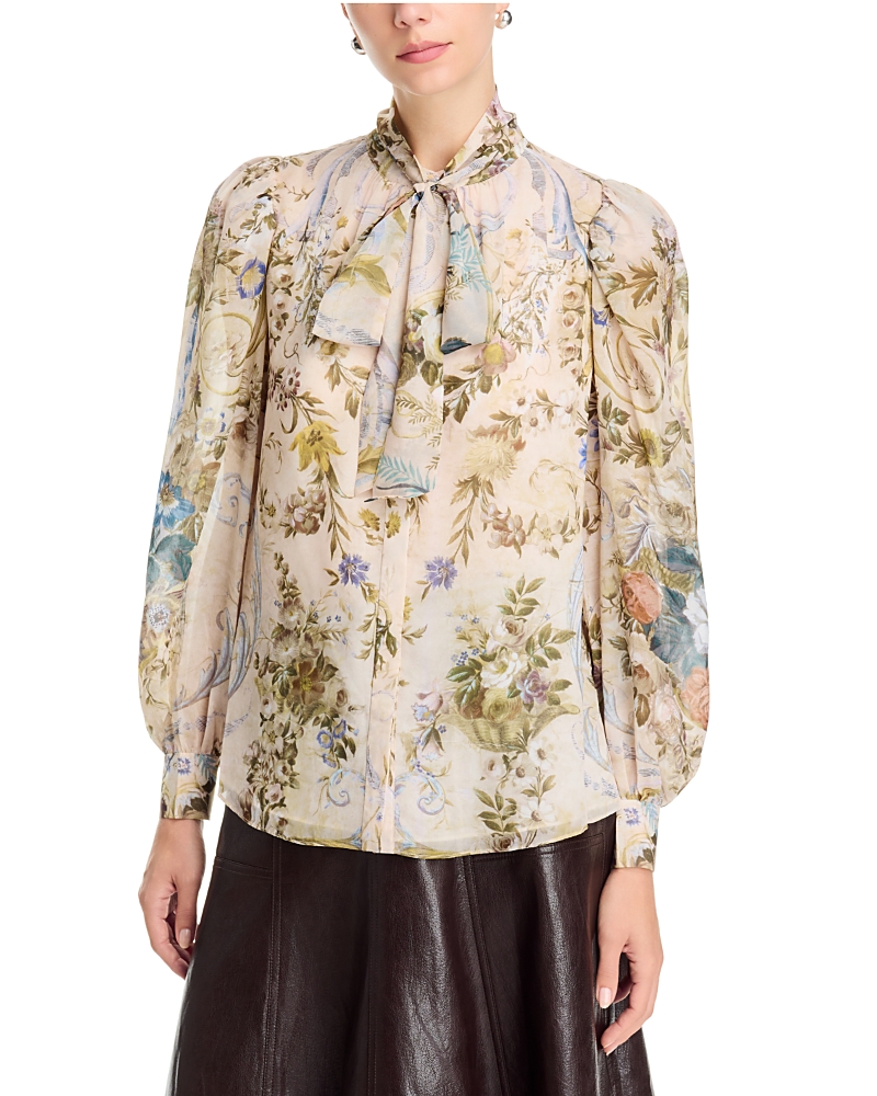 Kobi Halperin Beau Tie Neck Long Sleeve Blouse