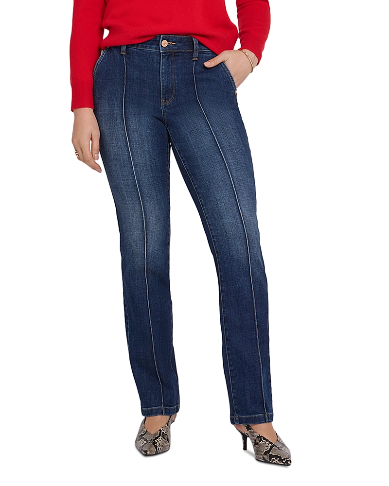 Nydj Marilyn High Rise Straight Jeans in Skylark