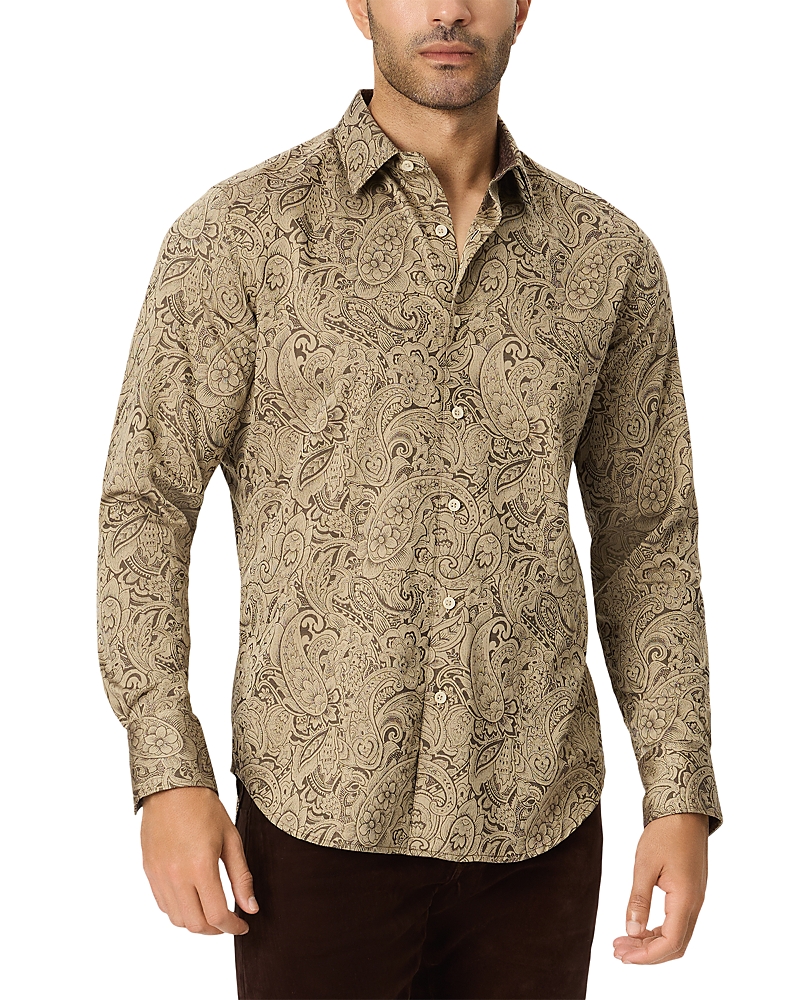 Robert Graham Hudson Paisley Cotton Blend Woven Shirt