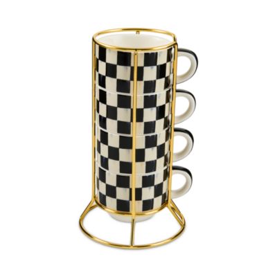 Courtly Check Cappuccino Cup Tower