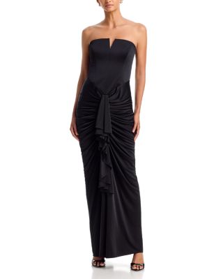 Selena Draped Strapless Gown