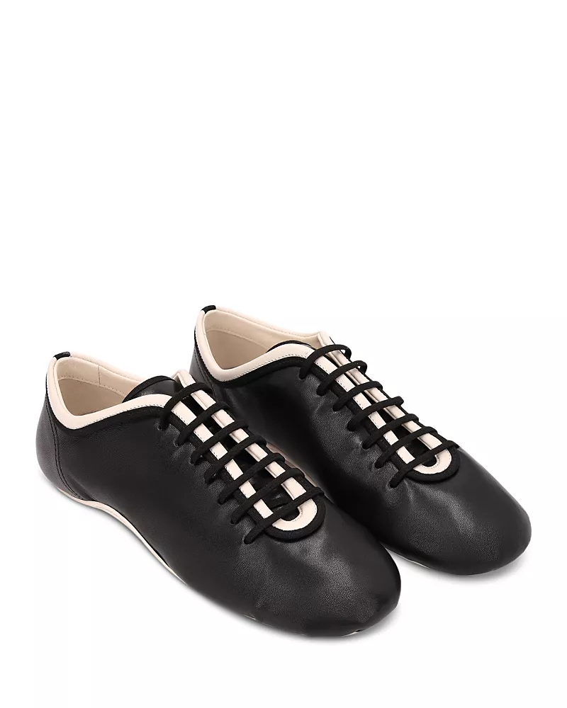 Dries Van Noten Women's Ballerina Leather Sneakers