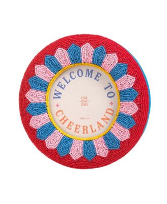  Dadri Round Decorative Beaded Wood Frame Cheerland, 7"
