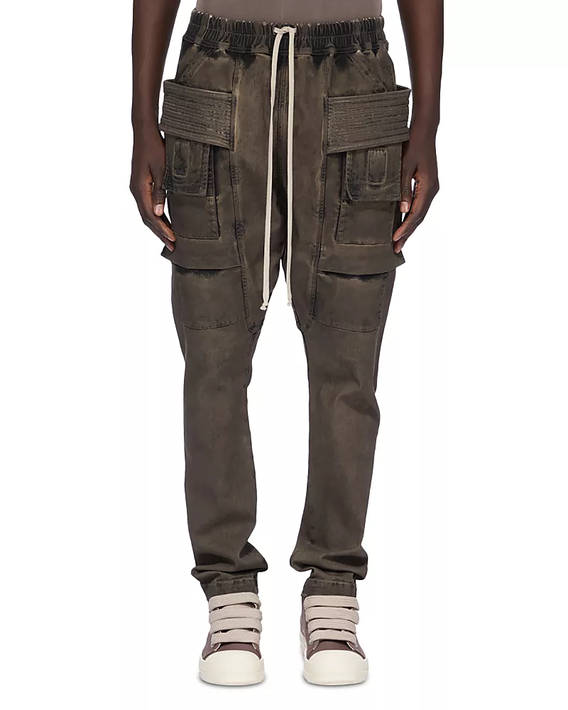 Drkshdw Rick Owens Creatch Regular Fit Cargo Drawstring Pants