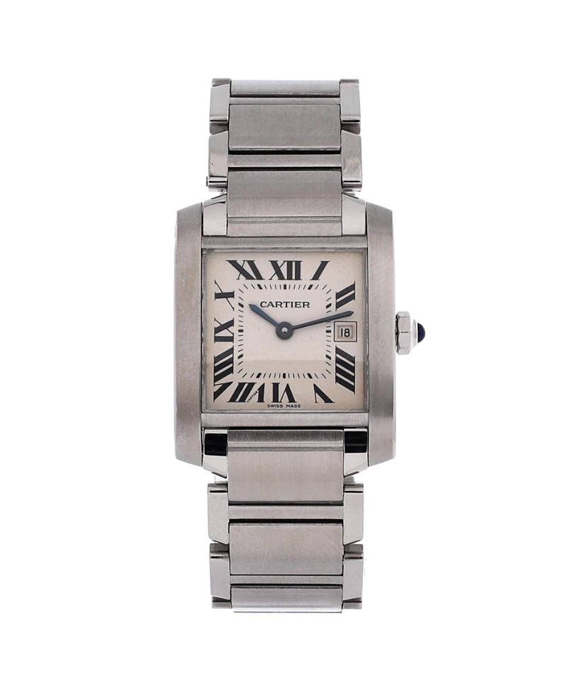 Pre-Owned Cartier Tank Francaise Quartz Watch in Stainless Steel 25mm