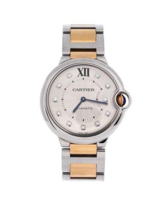  Ballon Bleu de Cartier Automatic Watch in Stainless Steel and Rose Gold with Diamond Markers 36mm