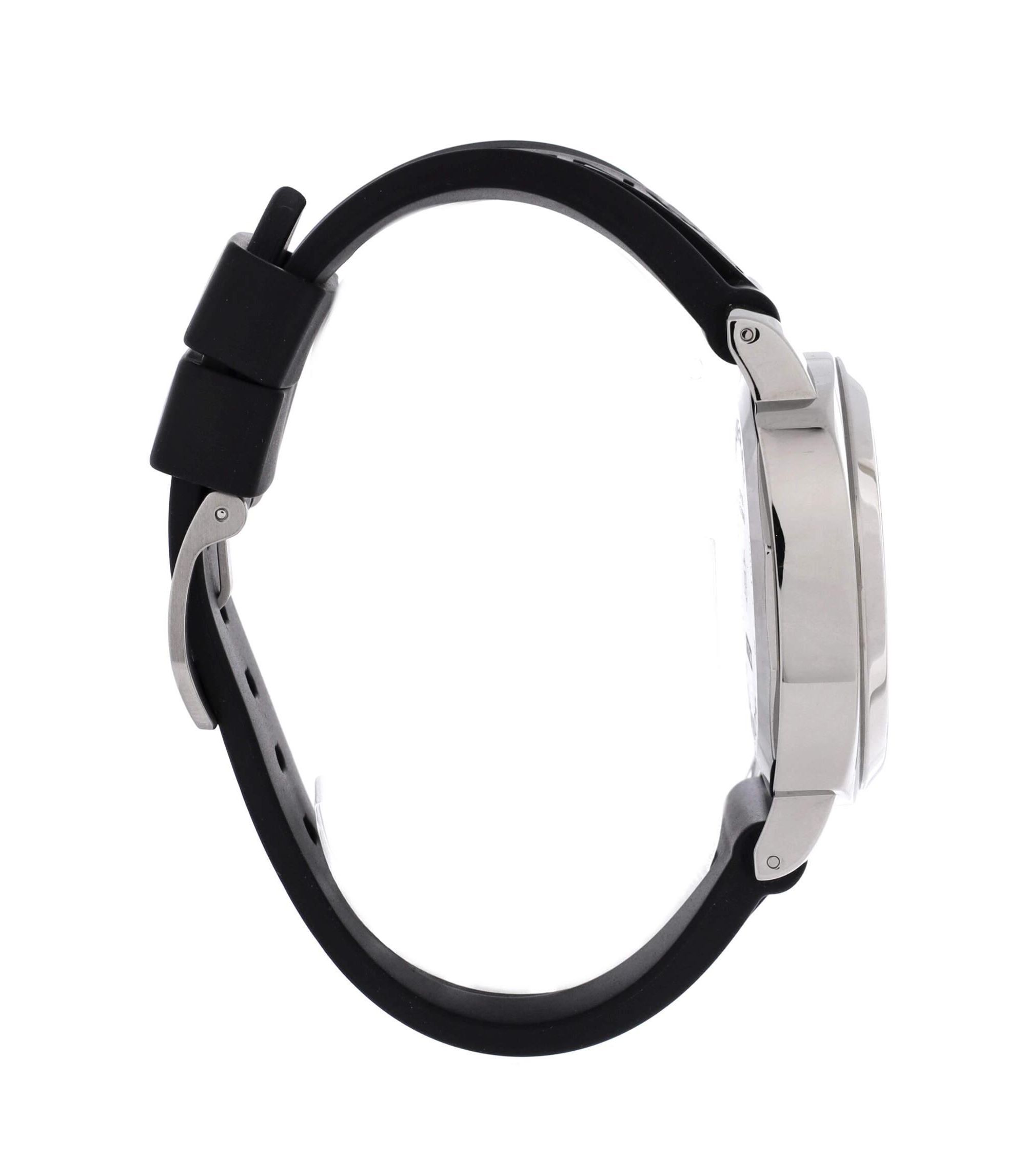 Luminor Base Logo Manual Watch in Stainless Steel and Rubber 44mm — Image 5