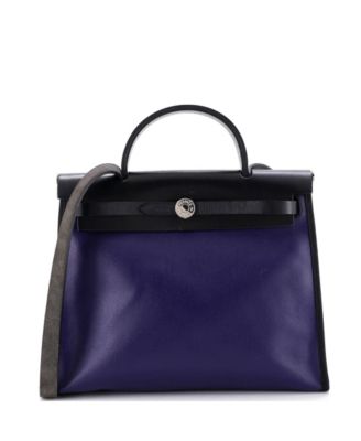 31 Herbag Zip Berline Vache Canvas and Leather