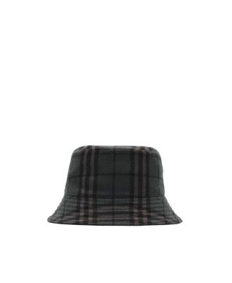  Reversible Check Wool Bucket Hat