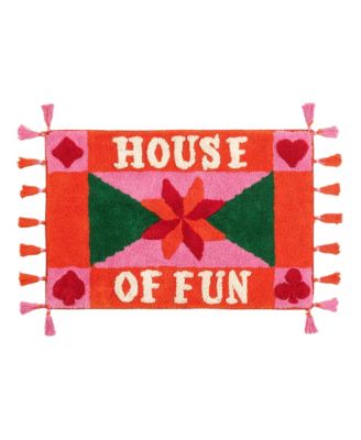  Punjab Tasseled 100% Cotton Bath Mat 24X35 In Fun