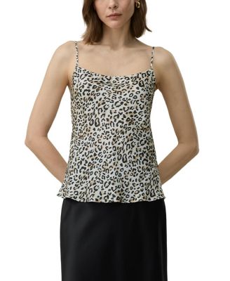  Leopard Print Silk Camisole