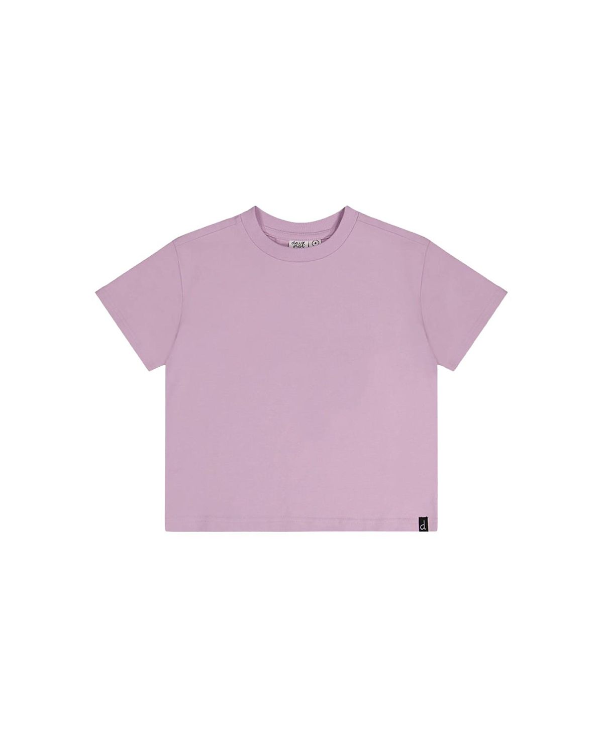 Deux par Deux Girls' Relaxed Heavy Jersey Wide Short Sleeve T-Shirt - Big Kid