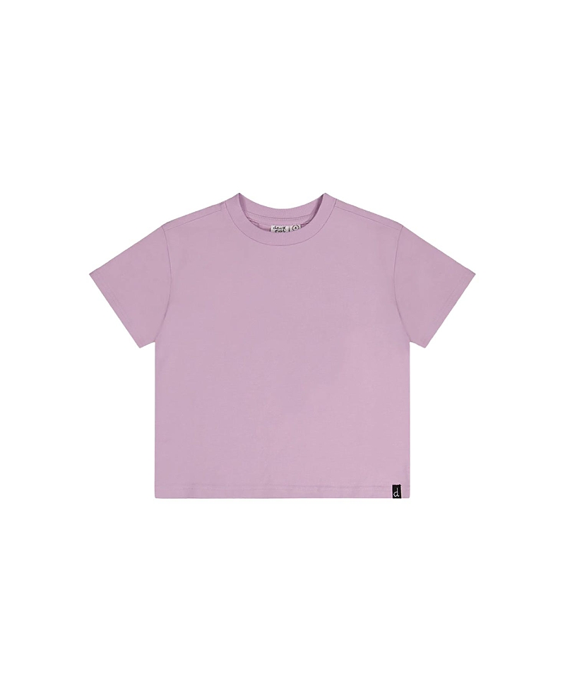 Deux par Deux Girls' Relaxed Heavy Jersey Wide Short Sleeve T-Shirt - Big Kid
