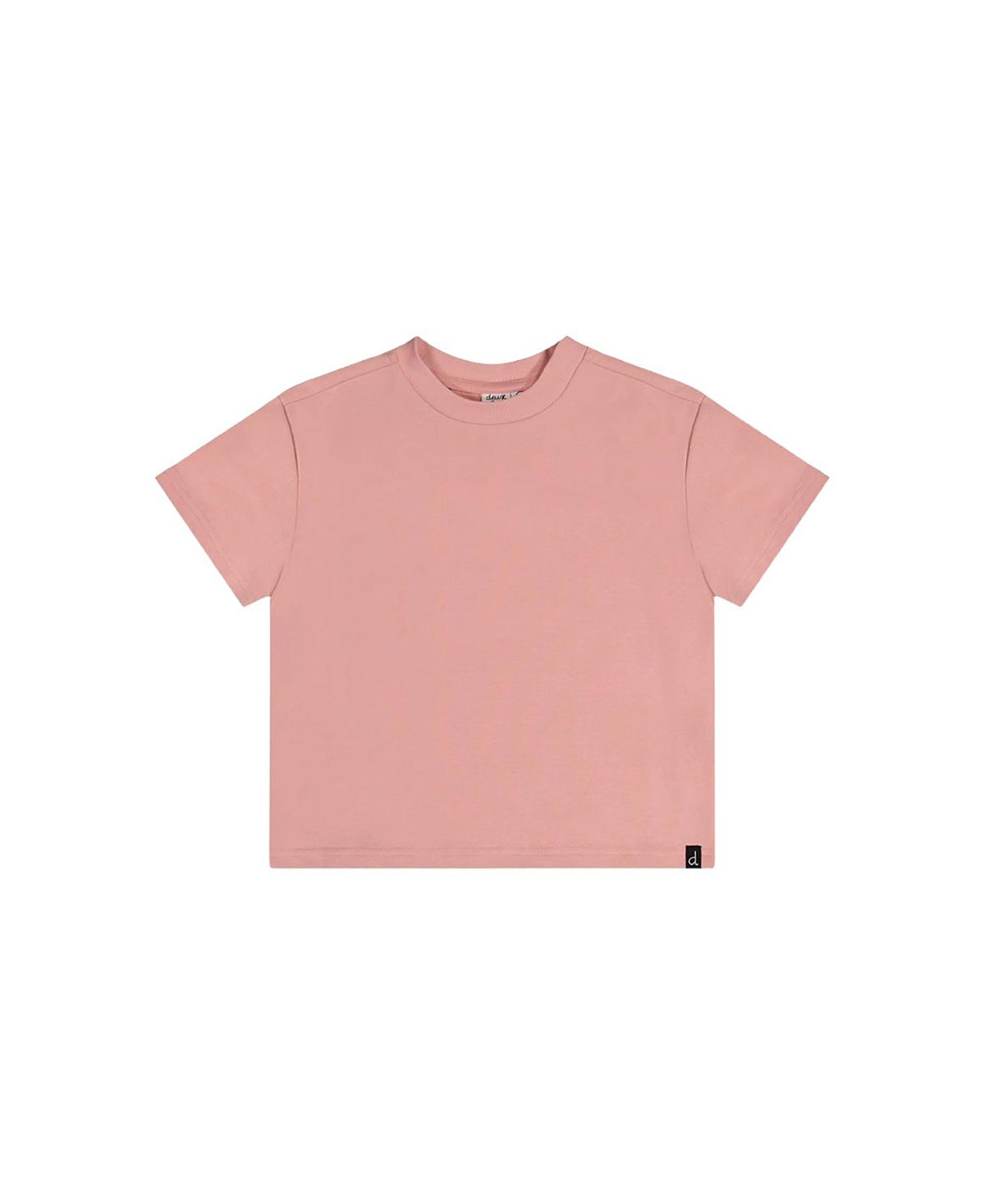 Deux par Deux Girls' Relaxed Heavy Jersey Wide Short Sleeve T-Shirt - Big Kid