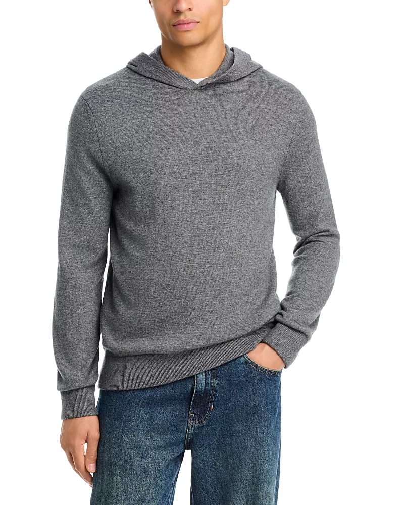 Vince Straight Fit Wool & Cashmere Hoodie