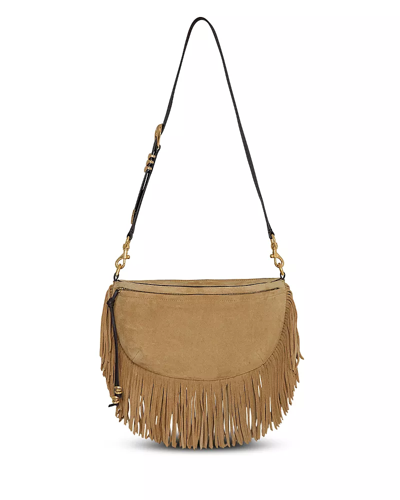 Rebecca Minkoff Billie Fringe Suede Sling Crossbody