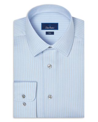 Trim Fit Dobby Stripe Cotton Dress Shirt