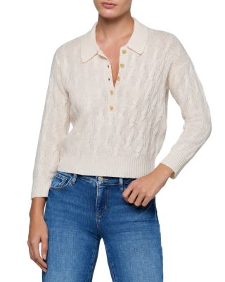 Airy Cable Knit Wool Sweater 