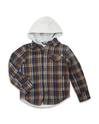 Boys' Glen Plaid Hooded Shirt - Little Kid, Big Kid