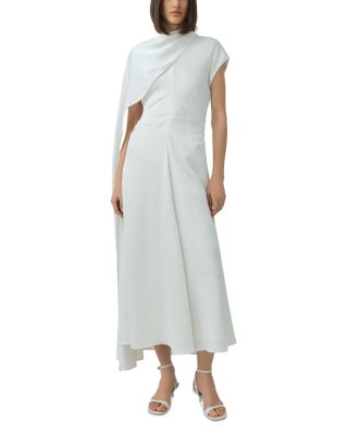 Jacka Draped Satin Midi Dress