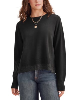 Georgie Lace Trim Pullover Sweater