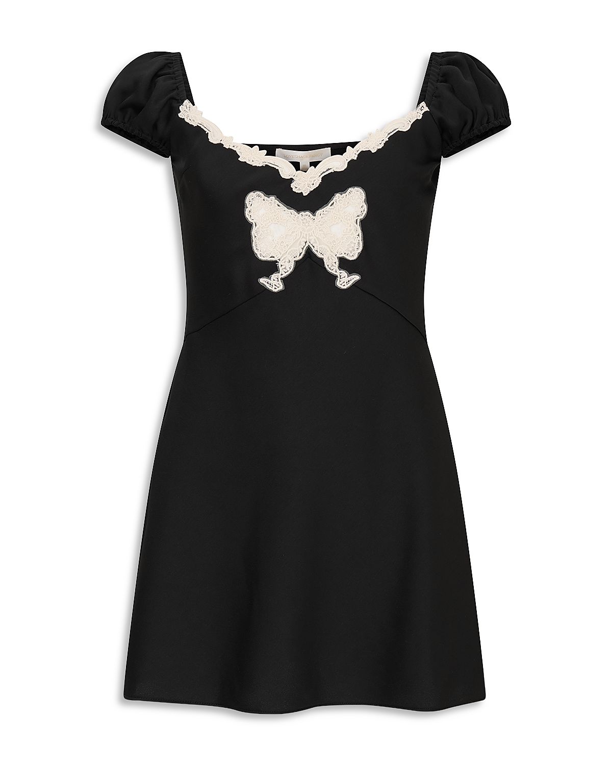 LoveShackFancy Girls' Karola Tween Lace Detail Dress - Big Kid