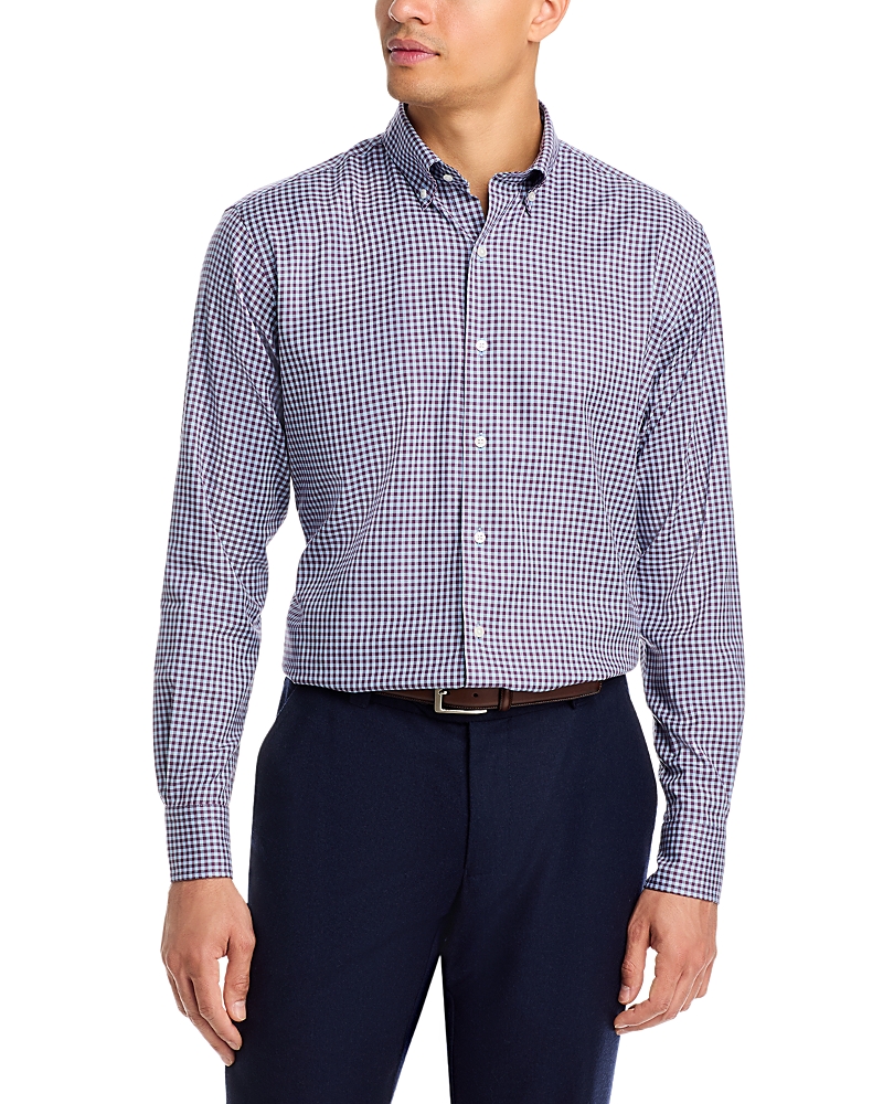 Peter Millar Liam Crown Soft Twill Classic Fit Sport Shirt In Blue