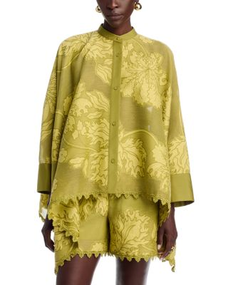 Lace Cotton Silk Foulard Shirt