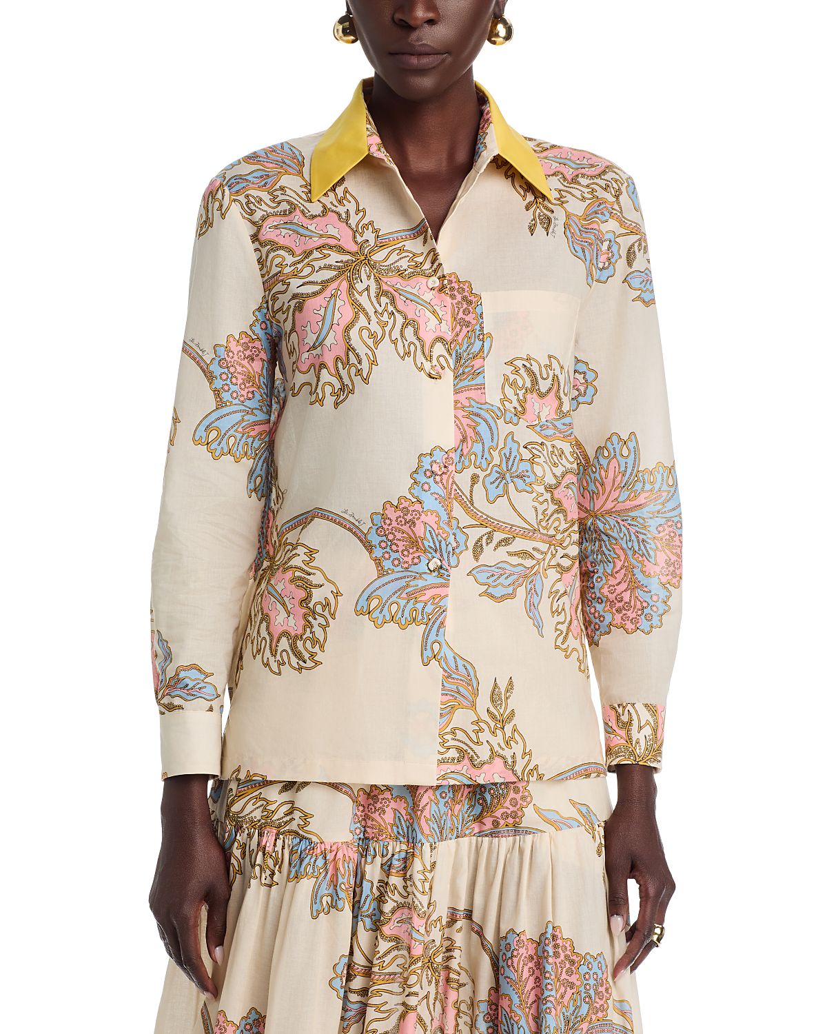 La DoubleJ Printed Cotton Boy Shirt