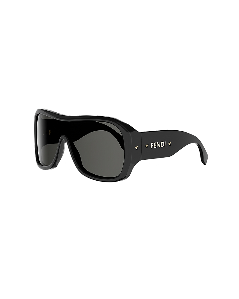 Fendi Screen Oversized Shield Mask Sunglasses, 136mm